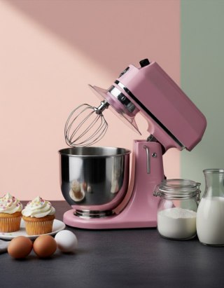 Mikser planetarny gastronomiczny pojemność 7 litrów RÓŻOWY Resto Quality RQB7-P