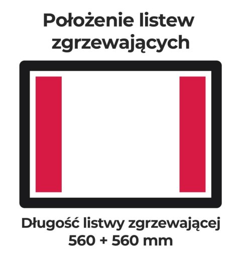 Pakowarka iSENSOR L wolnostojąca listwa 560+560 mm Busch Resto Quality FIL6B2E2