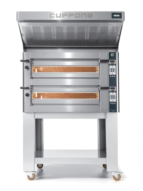 Piec do pizzy dwukomorowy cyfrowy 4+4x36 cm Donatello Resto Quality DN435/2 CD