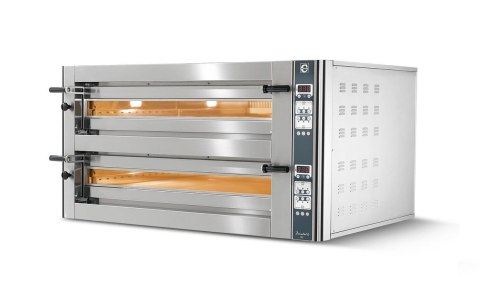 Piec do pizzy dwukomorowy cyfrowy 6+6x36 cm Donatello Resto Quality DN635/2 CD