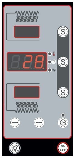 Piec do pizzy jednokomorowy cyfrowy 9x36 cm Donatello Resto Quality DN935/1 D