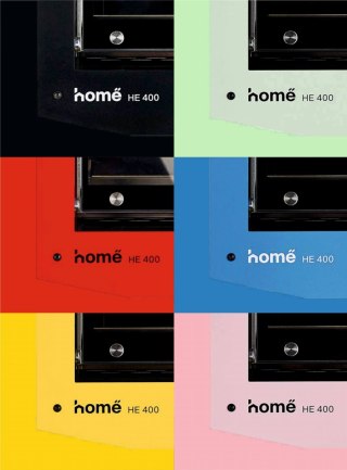 Piec do pizzy jednokomorowy dotykowy 400x400 mm Czerwony Resto Quality HE400/1 TS/FR