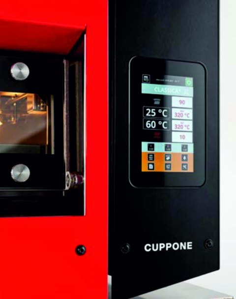 Piec do pizzy jednokomorowy dotykowy 400x400 mm Żółty Resto Quality HE400/1 TS/FY