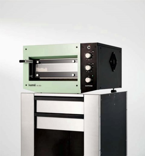 Piec do pizzy jednokomorowy manualny 400x400 mm Zielony Resto Quality HE400/1 TM/FG