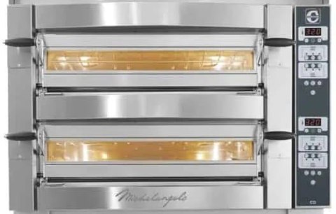 Piec do pizzy dwukomorowy Michelangelo cyfrowy 6+6x36 cm Resto Quality ML635/2 CD
