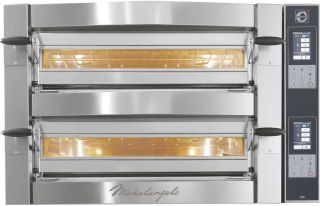 Piec do pizzy dwukomorowy Michelangelo dotykowy 6+6x36 cm Resto Quality ML635/2 TS
