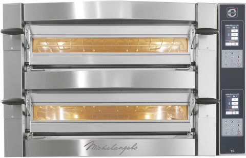 Piec do pizzy dwukomorowy Michelangelo dotykowy 9+9x36 cm Resto Quality ML935/2 TS