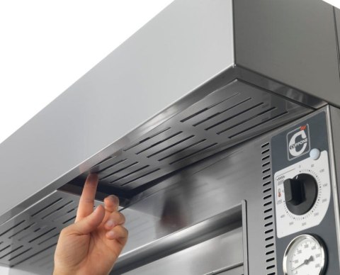 Piec do pizzy elektryczny dwukomorowy Tiziano 4+4x20 cm Resto Quality TZ420/2M