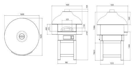 Piec do pizzy neapolitańskiej Cratos 9 Mosaico 15,25 kW Resto Quality CRATOS 9 Mosaico