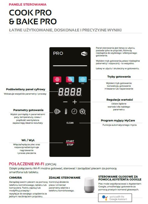 Piec konwekcyjno-parowy elektryczny 6xGN1/1 Cook Pro Mychef 9,3 kW Resto Quality COOK PRO 061E