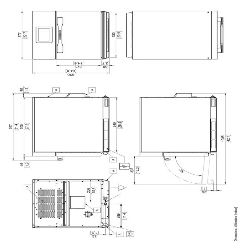 Piec hybrydowy konwekcyjno-mikrofalowy Oracle XL Boosted stalowy Resto Quality ORACGBXL