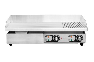 Płyta grillowa elektryczna gładko-ryflowana 4,4 kW 730x440 mm Resto Quality RQEG820-2