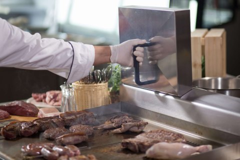 Energooszczędna płyta grillowa gładko-ryflowana nastawna Zernike Resto Quality GE5060D1C