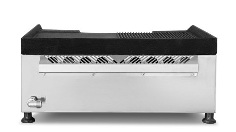 Płyta grillowa gazowa gładko-ryflowana profesjonalna 3,2 kW Resto Quality RQG30953