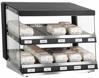Witryna grzewcza do burgerów dwie półki 1,16 kW 800x640x685 mm Resto Quality RQBIN