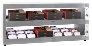 Witryna grzewcza do burgerów dwie półki 2,8 kW 1800x600 mm Resto Quality RQBINPP180
