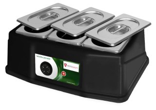 Podgrzewacz do czekolady trzyzbiornikowy 3x0,8 l moc 0,09 kW Resto Quality RQ09.SC3X0.8L