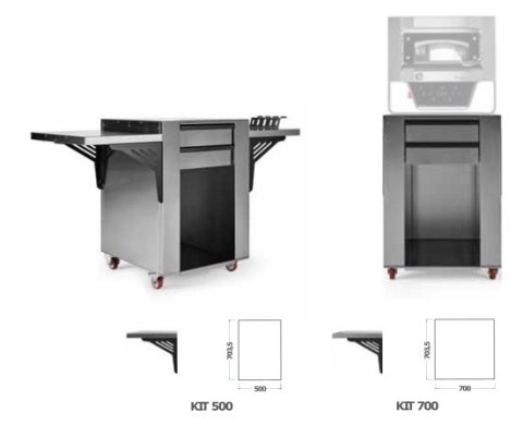 Solidna podstawa pod piec do pizzy Mantegna Cuppone Resto Quality SMN40-RS