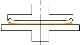 Prasa do ciasta do pizzy podkład na pizzę z rantem Resto Quality PR33