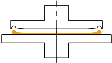 Prasa do ciasta do pizzy podkład na pizzę z rantem Resto Quality PR33