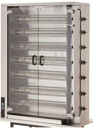 Rożen opiekacz do kurczaków gazowy wsad 35 sztuk Resto Quality CRG7