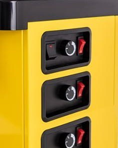 Schładzacz dyspenser napojów 3x10 l Panoramic żółty Resto Quality MMM30.AY