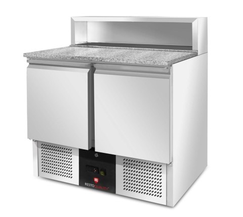 Stół chłodniczy do pizzy blat granitowy 2-drzwiowy 900 mm Resto Quality RQPS900