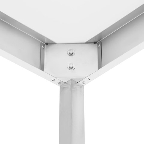 Stół przyścienny z półką skręcany wymiary 1400x600x850 mm Resto Quality RQMSP6140P