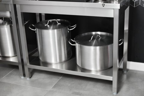 Stół przyścienny z półką skręcany wymiary 600x600x850 mm Resto Quality RQMSP6060P