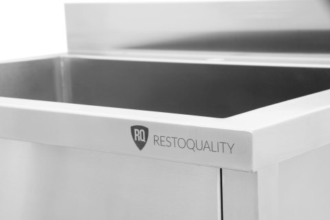 Stół z basenem 1-komorowym skręcany wymiary 600x600x850 mm Resto Quality RQMSB6060