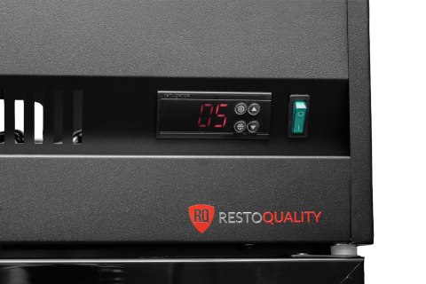 Szafa chłodnicza 2-drzwiowa przeszklona czarna skrzydłowa 770 l Resto Quality RQ770-BLACK