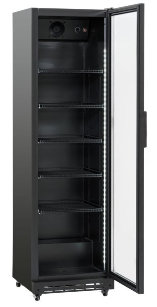 Szafa chłodnicza przeszklona gastronomiczna czarna 392 l Resto Quality SD430BE