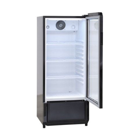 Szafa chłodnicza przeszklona czarna zaokrąglone rogi 178l Resto Quality DC200BD