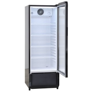 Szafa chłodnicza przeszklona czarna zaokrąglone rogi 218l Resto Quality DC240BD