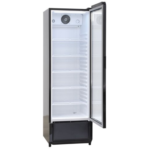 Szafa chłodnicza przeszklona czarna zaokrąglone rogi 258l Resto Quality DC280BD