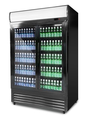 Szafa chłodnicza przeszklona 2-drzwiowa przesuwna 880 l Resto Quality RQ1300SL