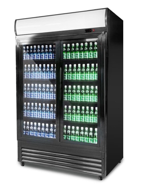 Szafa chłodnicza przeszklona 2-drzwiowa przesuwna 880 l Resto Quality RQ1300SL