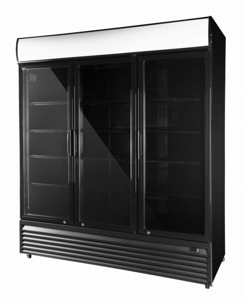 Szafa chłodnicza przeszklona czarna gastronomiczna 1600l Resto Quality RQ1500H-BLACK