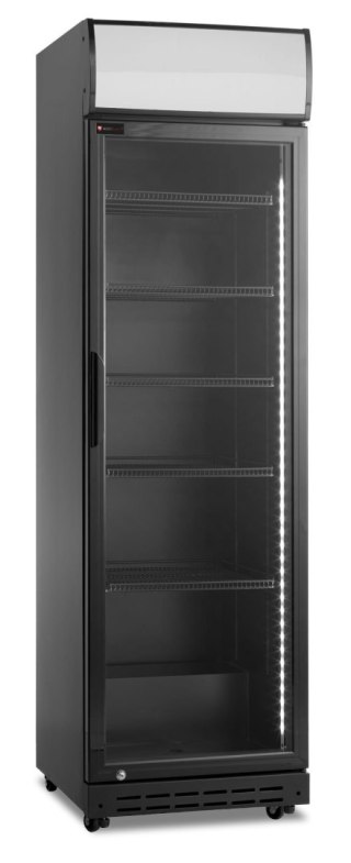 Szafa chłodnicza przeszklona czarna gastronomiczna 388l Resto Quality RQ419-BLACK