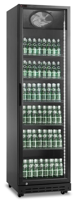 Szafa chłodnicza przeszklona czarna gastronomiczna 394l Resto Quality RQ429-BLACK