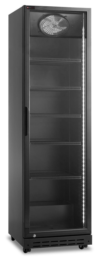 Szafa chłodnicza przeszklona czarna gastronomiczna 394l Resto Quality RQ429-BLACK