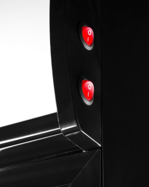 Szafa chłodnicza przeszklona czarna drzwi przesuwne 800l Resto Quality RQ801SL-BLACK