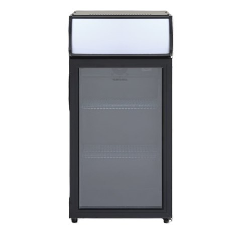 Szafa chłodnicza przeszklona czarna oświetlenie LED 60l Resto Quality SC81BE