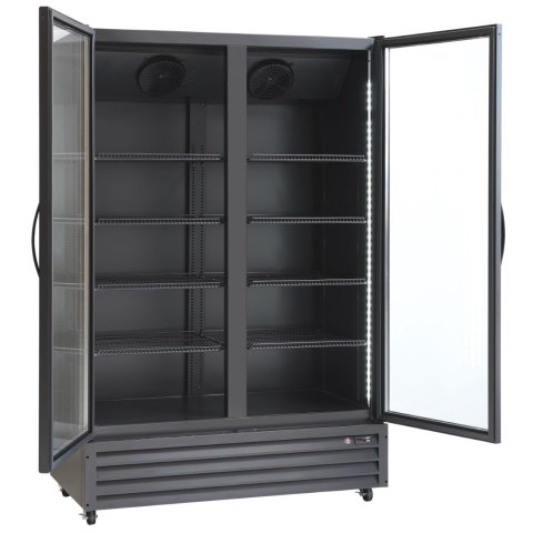Szafa chłodnicza przeszklona czarna skrzydłowa 917l Resto Quality SD1326BE