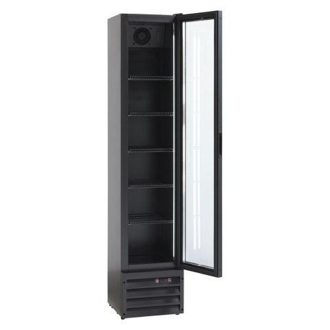 Szafa chłodnicza przeszklona czarna gastronomiczna 144l Resto Quality SD226BE