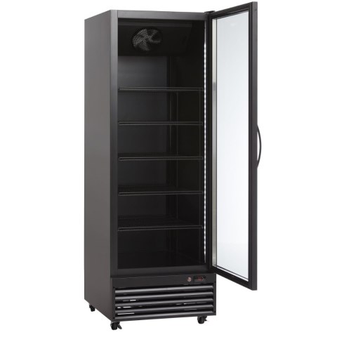Szafa chłodnicza przeszklona czarna gastronomiczna 498l Resto Quality SD726BE