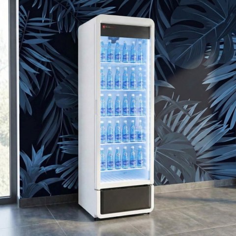 Szafa chłodnicza przeszklona biała 377 l 595x600x1870 mm Resto Quality RQ380