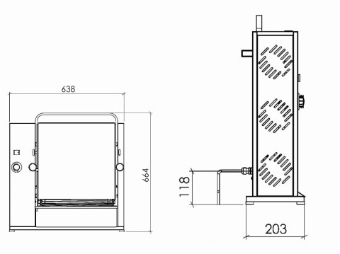 Gastronomiczny toster pionowy profesjonalny model SEKM40 Resto Quality SEKM40