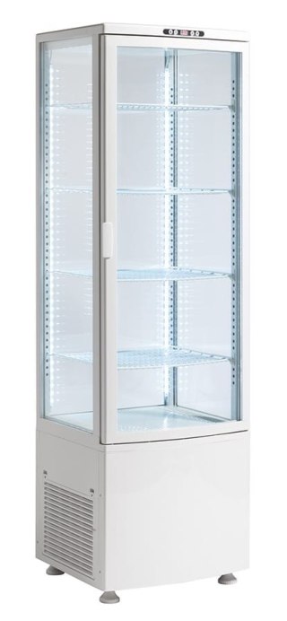 Witryna chłodnicza cukiernicza LED biała pojemność 235 l Resto Quality RTC235WS