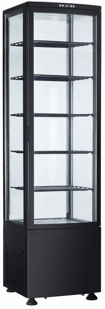 Witryna chłodnicza cukiernicza LED czarna pojemność 270 l Resto Quality RTC287BE